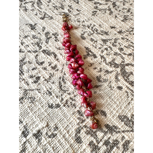 Vintage Bracelet Pink Shell 7" - Picture 10 of 12